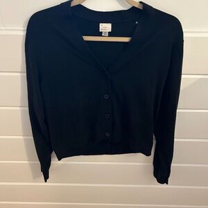 A New Day Black Button Up Cardigan Size XS